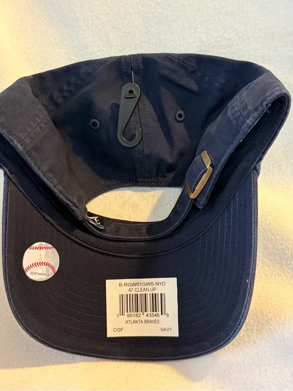 '47 Navy Baseball Cap with White Embroidered A Logo - Picture 3 of 4